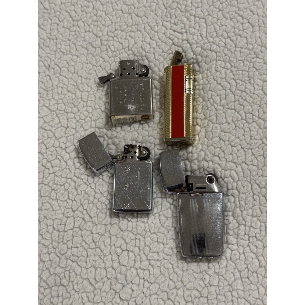 Lot of Lighters Zippo Slim, Ronson, Nesor, Zippo Insert